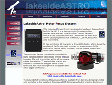 Tablet Screenshot of lakeside-astro.com